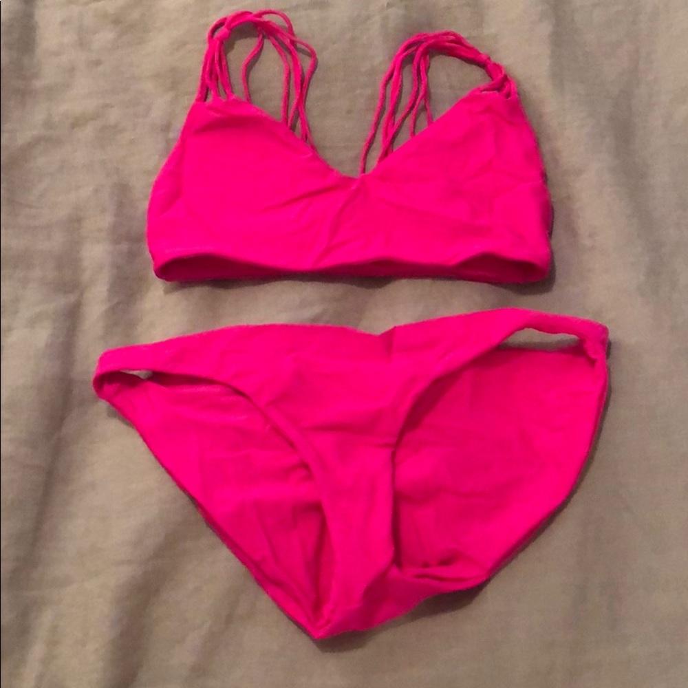 Mikoh Hot Pink Bikini Swimsuit